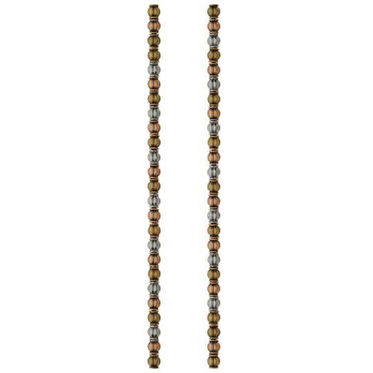12 Pack: Metal Carved Lantern Beads, 5mm by Bead Landing™